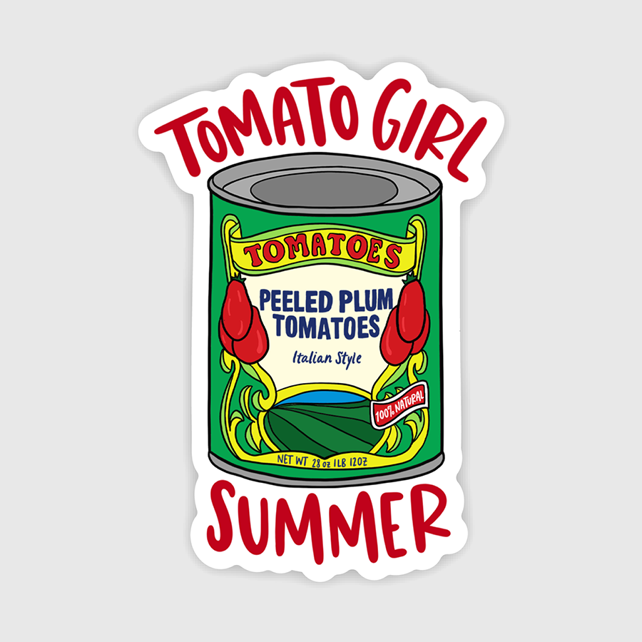 Tomato Girl Summer Sticker