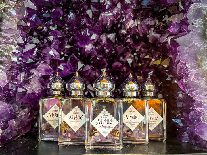 MYSTIC Lavender Perfume Oil, Stocking Stuffer with Amethyst