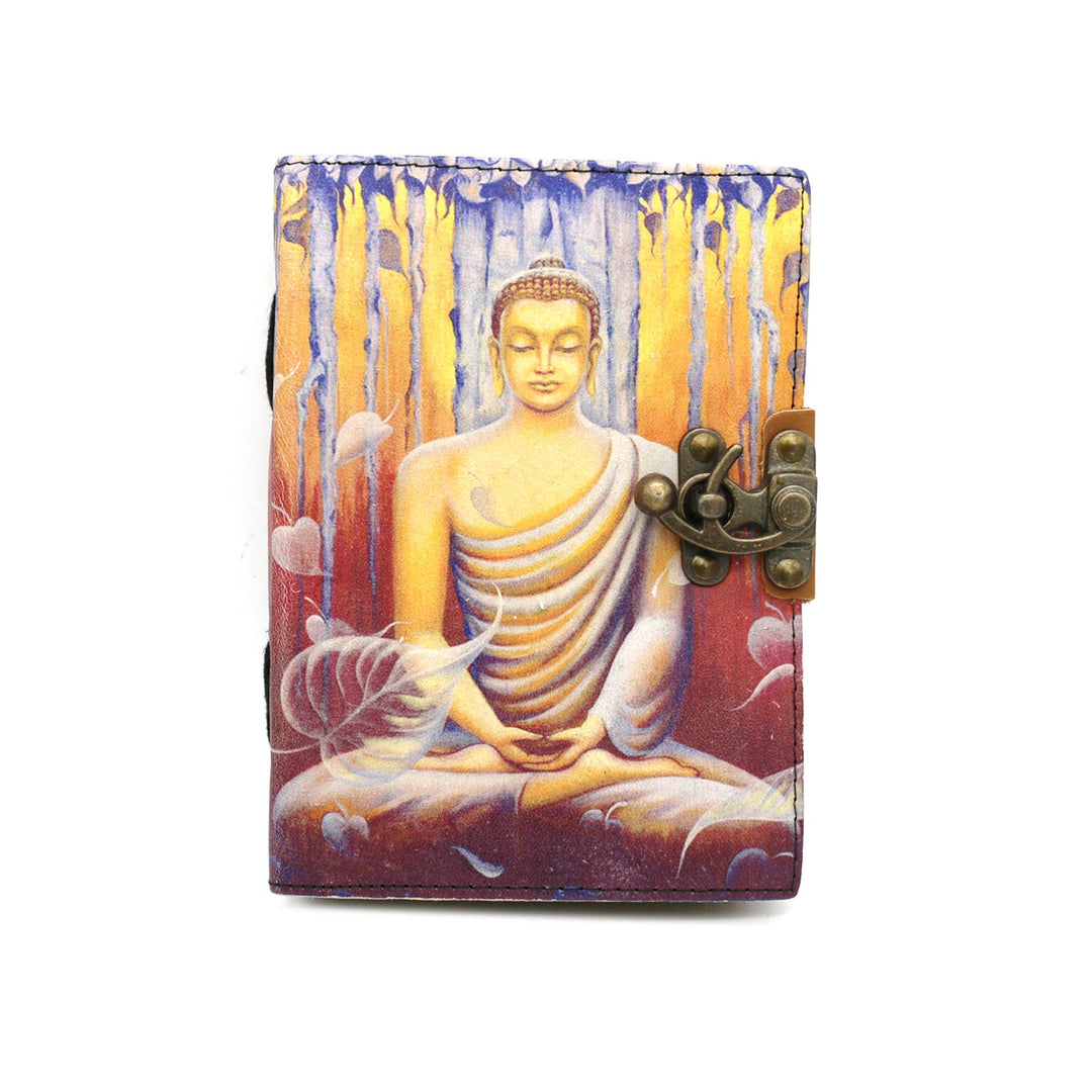 Buddha Blank Leather Journal (5 x 7 in.)