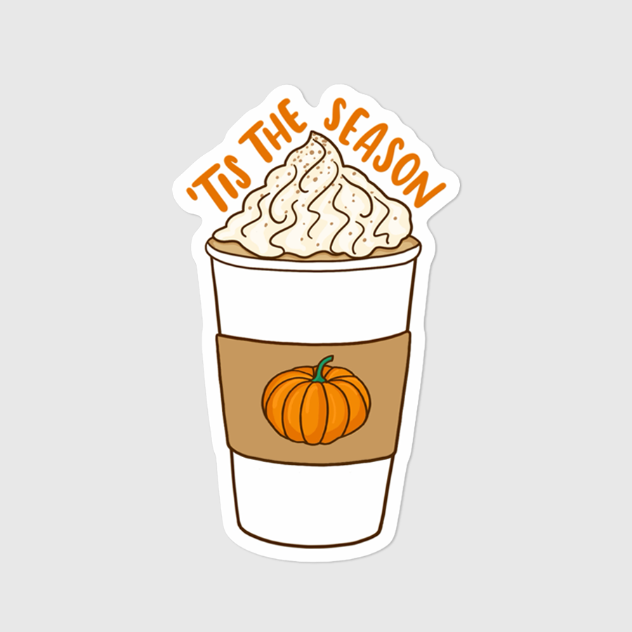 Pumpkin Spice 'Tis The Season Sticker
