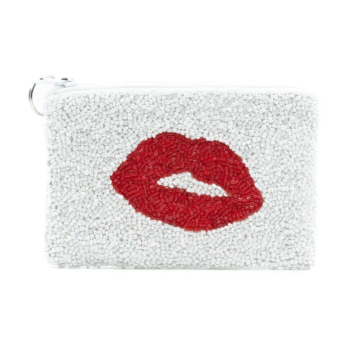 Tiana Designs Handcrafted Beaded SCP-Lips Coin Purse