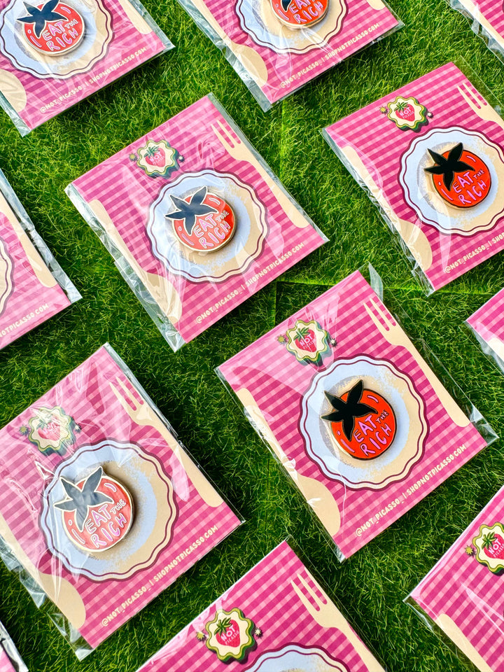 Eat the Rich Enamel Pin