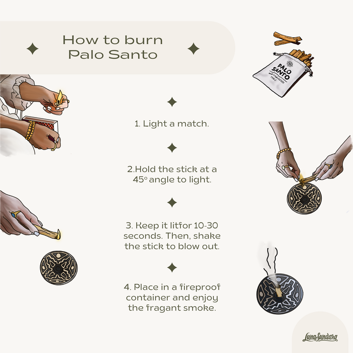 Ecuadorian Palo Santo Smudging Sticks | 8 Stick Pack