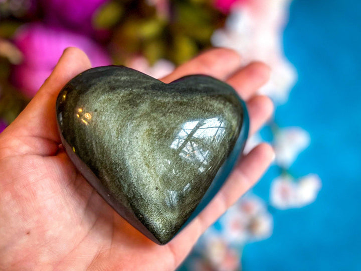 Gold Obsidian Hearts