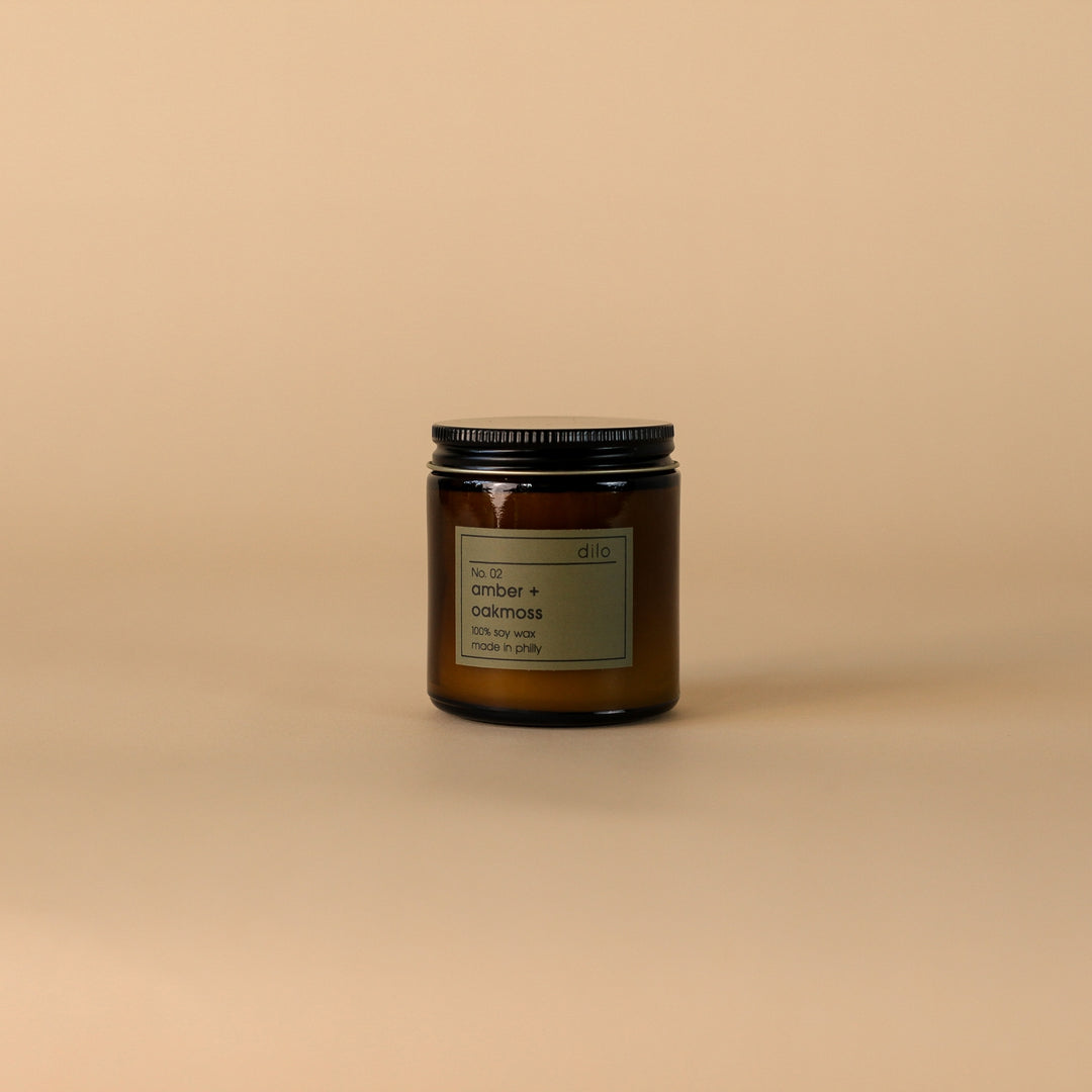 No. 02 Amber + Oakmoss Candle