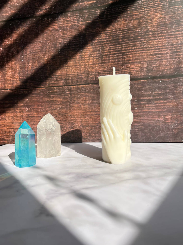 Astrology Astronomy Solar System Beeswax Candle