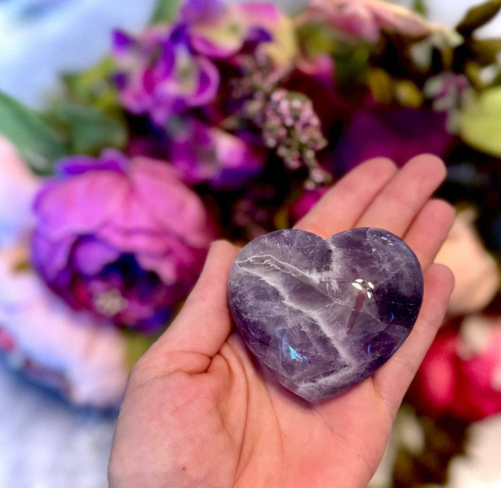 Dream Chevron Amethyst Hearts