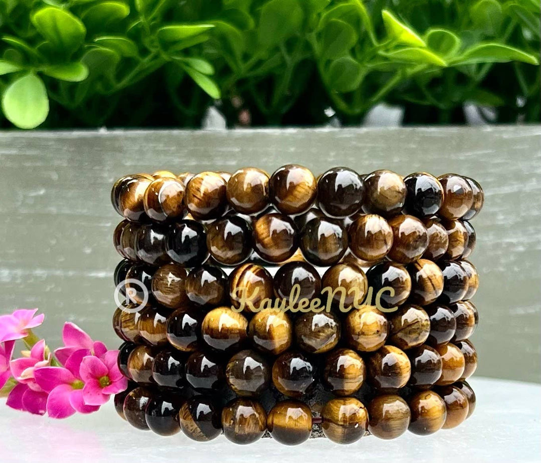 Natural Tiger Eye 8mm 7.5” Crystal Healing S