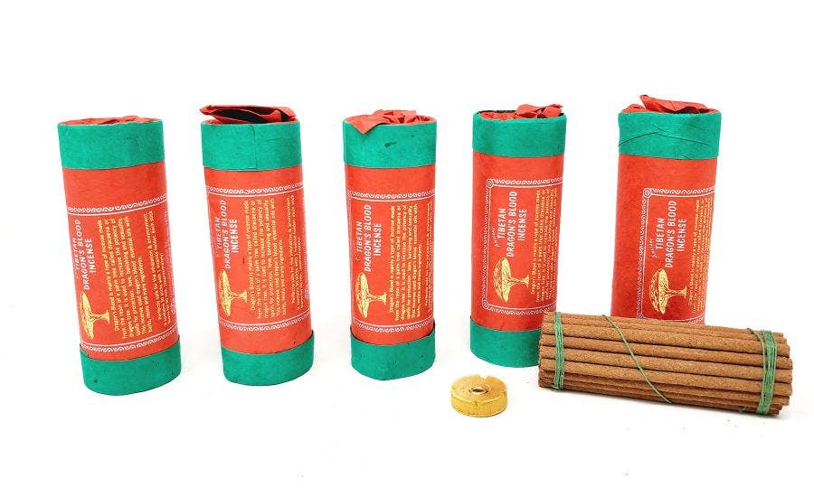 Tibetan Dragon;s Blood Incense (30 stick) 4.5" Long