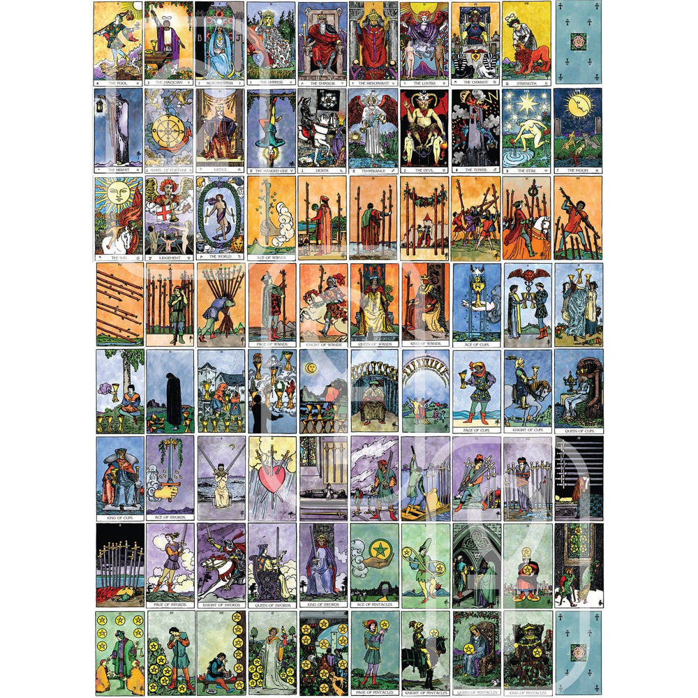 The Weiser Tarot Card Sticker Book: Over 2,500 Stickers sticker page