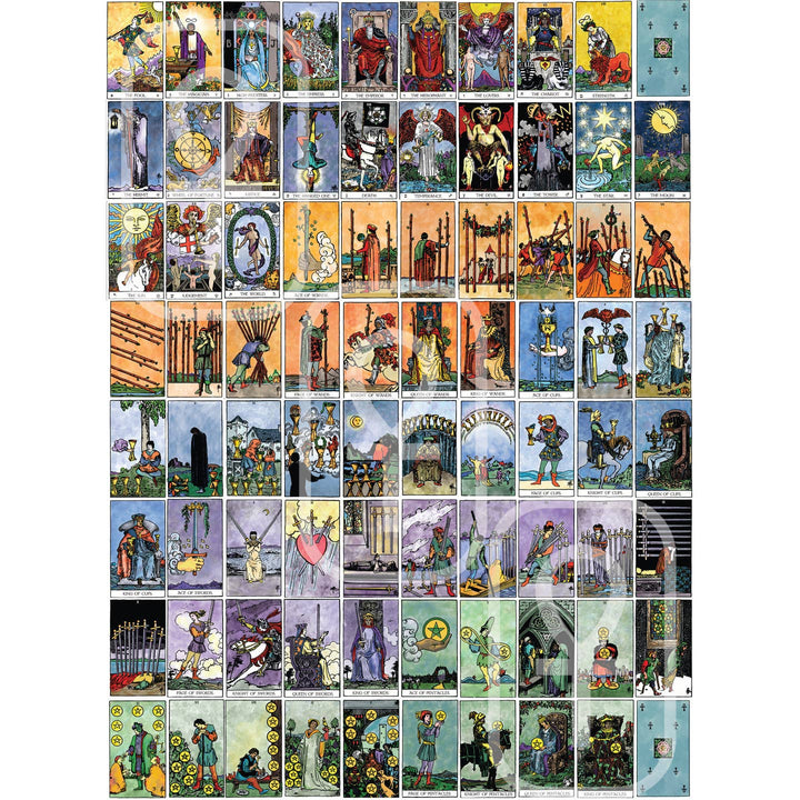 The Weiser Tarot Card Sticker Book: Over 2,500 Stickers sticker page