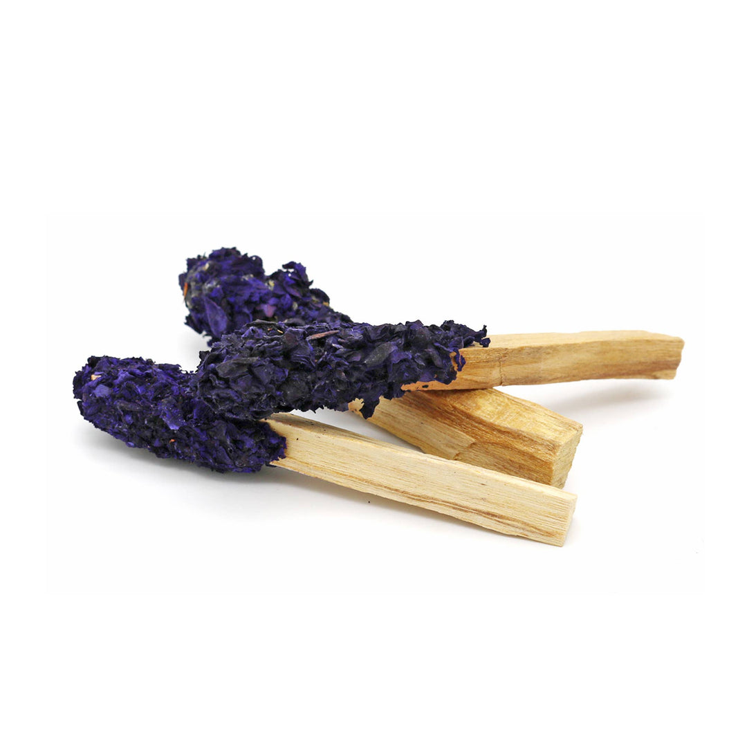 Palo Santo Pops - Dipped Amethyst Bloom (3-4 in.)