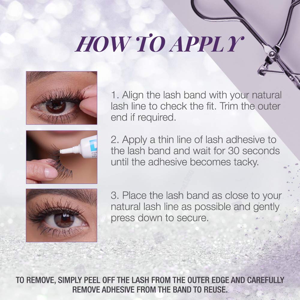 how to apply the lashes