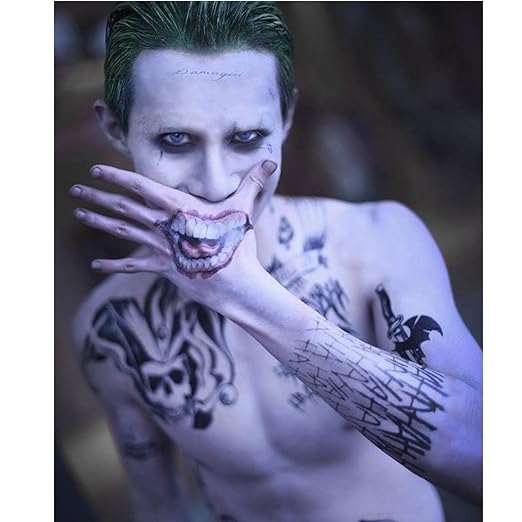 The Makeup Altar Joker Skull Temporary Tattoos