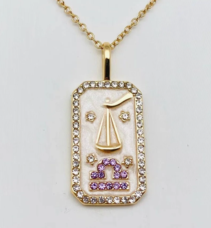 Libra- Astrological- Zodiac- Tarot Enamel Collection