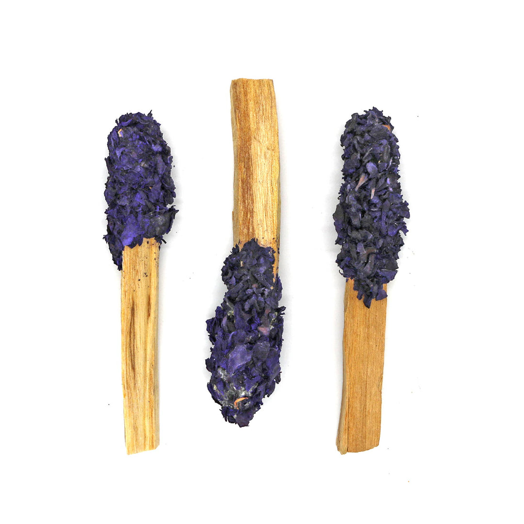 Palo Santo Pops - Dipped Amethyst Bloom (3-4 in.)