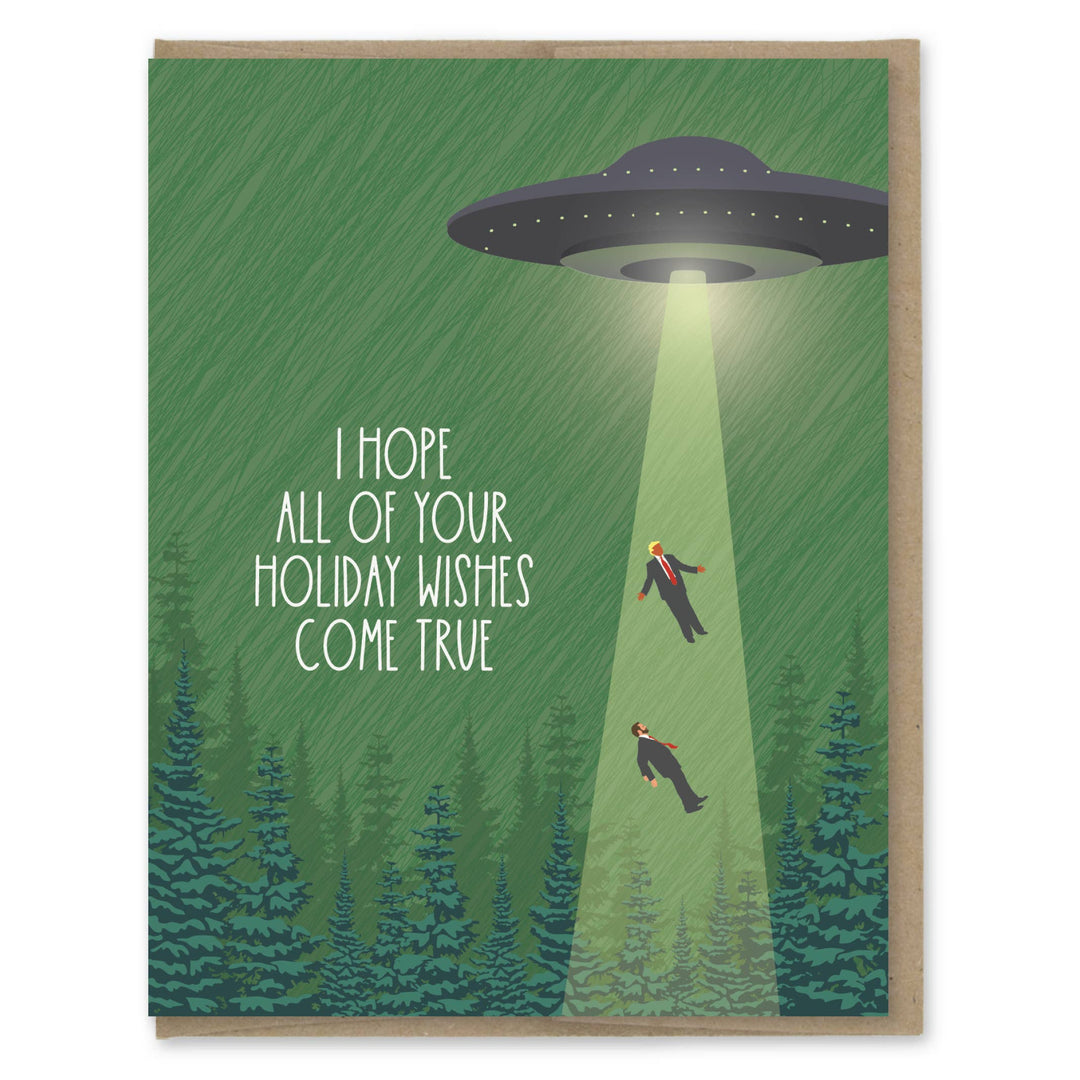 UFO Take Our Leaders Holiday Card