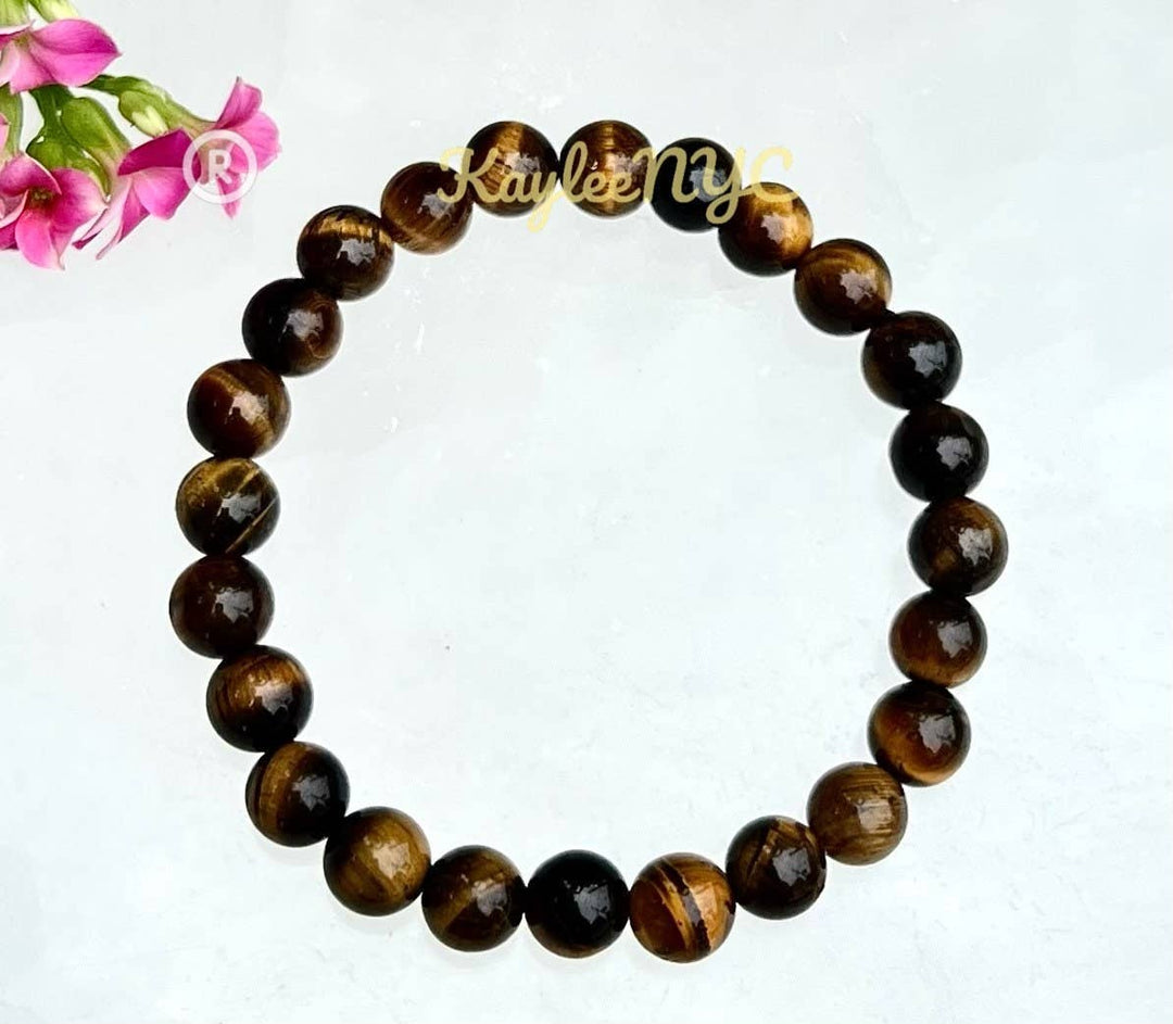Natural Tiger Eye 8mm 7.5” Crystal Healing S