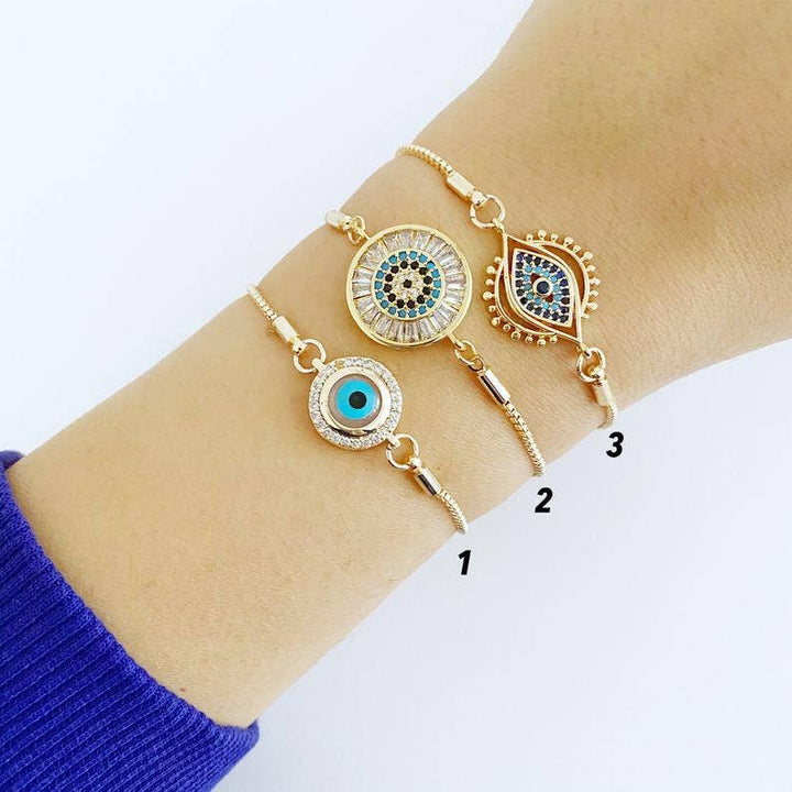 Evil Eye Adjustable Bracelet