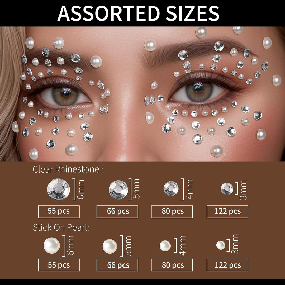 Self Adhesive Face Rhinestone Makeup