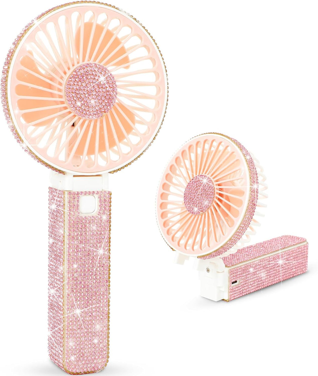 Rhinestone Hand Fan