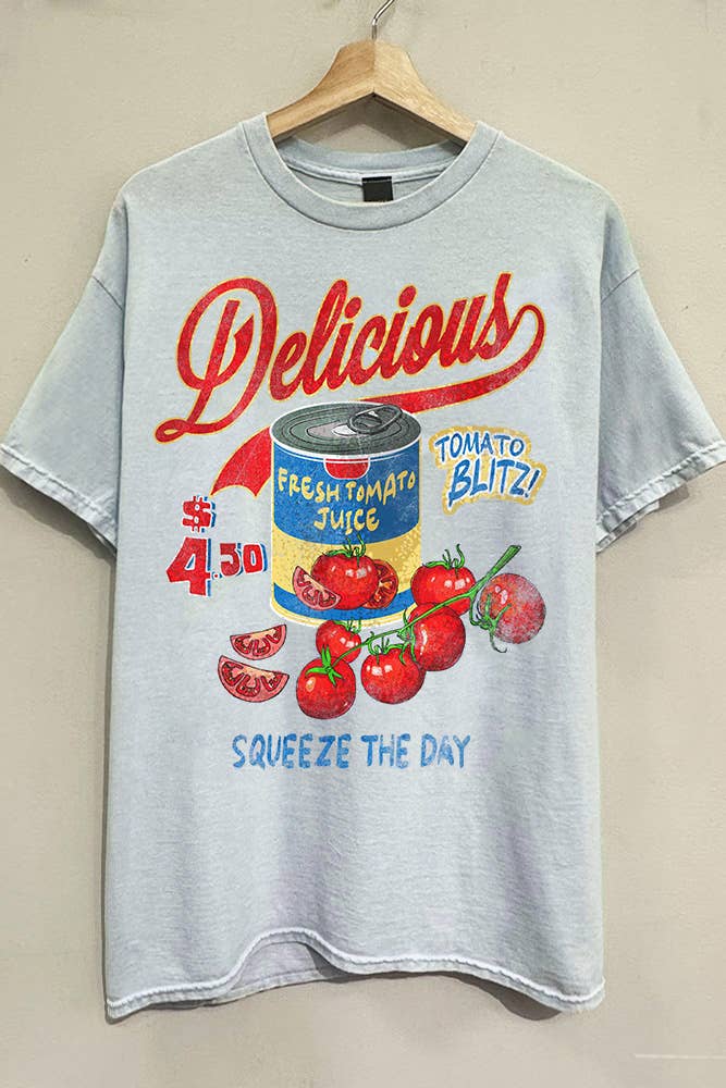 Delicious Tomato Juice Lt. Blue T-Shirt