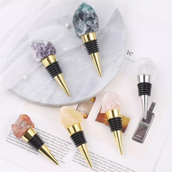10-PC Crystal Wine Stoppers
