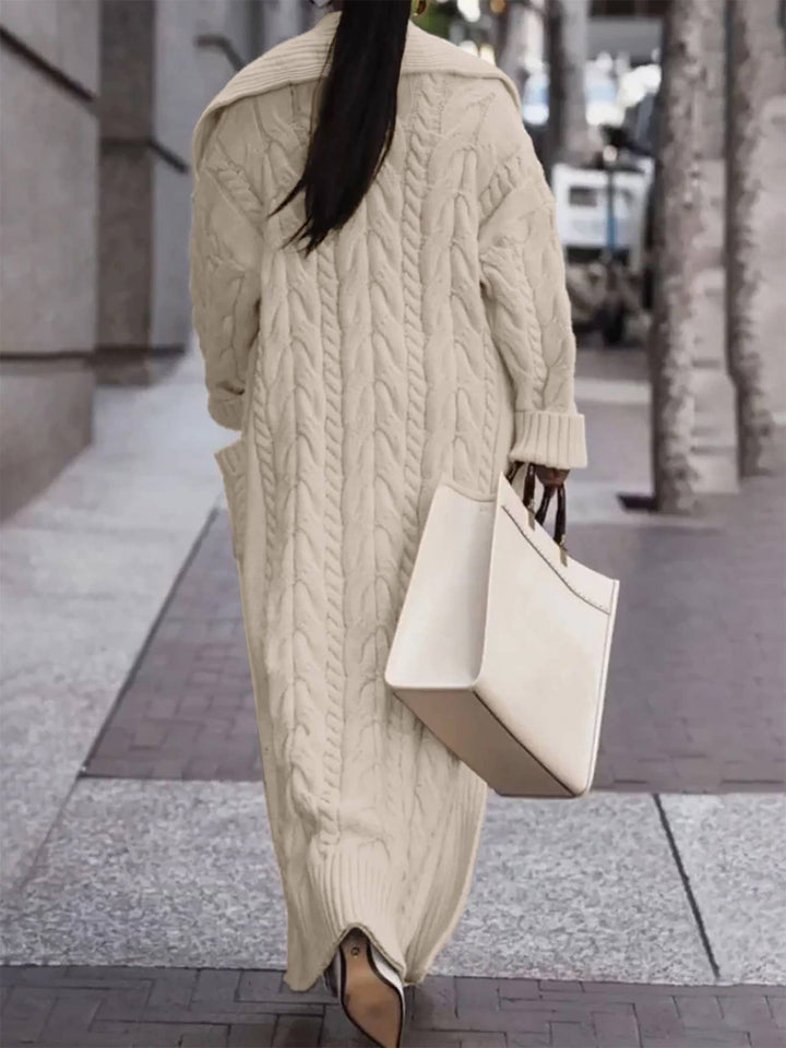 Cozy Cable Knit Duster Cardigan 