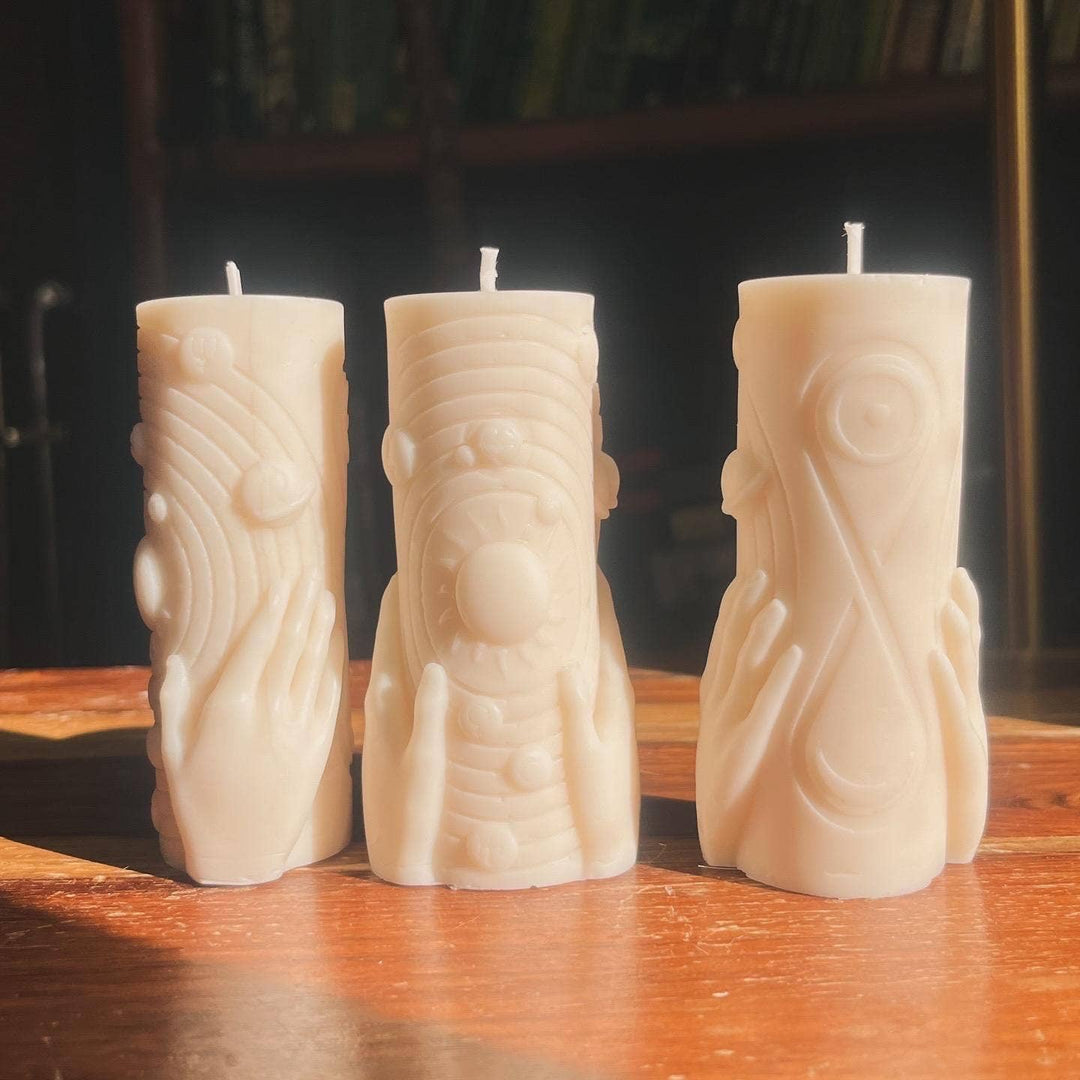 Astrology Astronomy Solar System Beeswax Candle