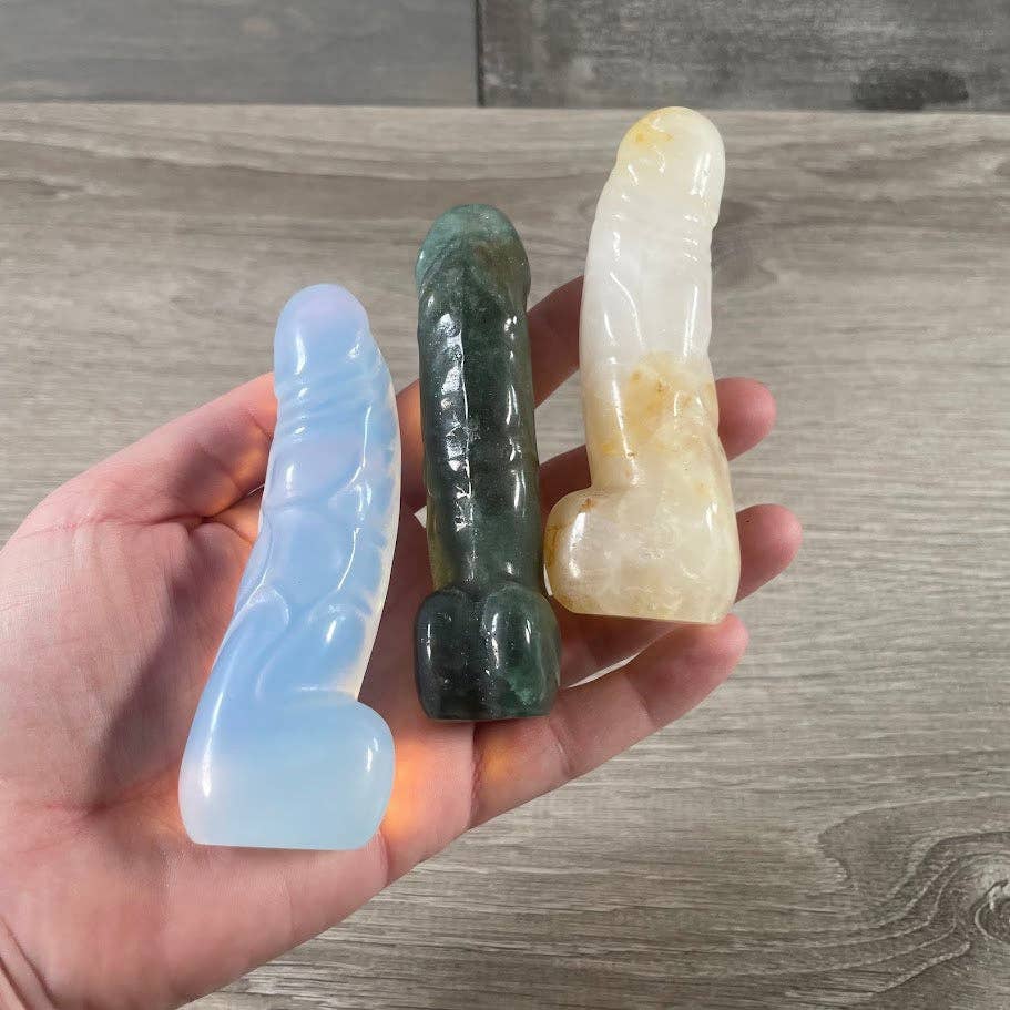 Assorted Gemstone Phallic Symbols – Crystal Carvings for Retailers and Metaphysical Shops