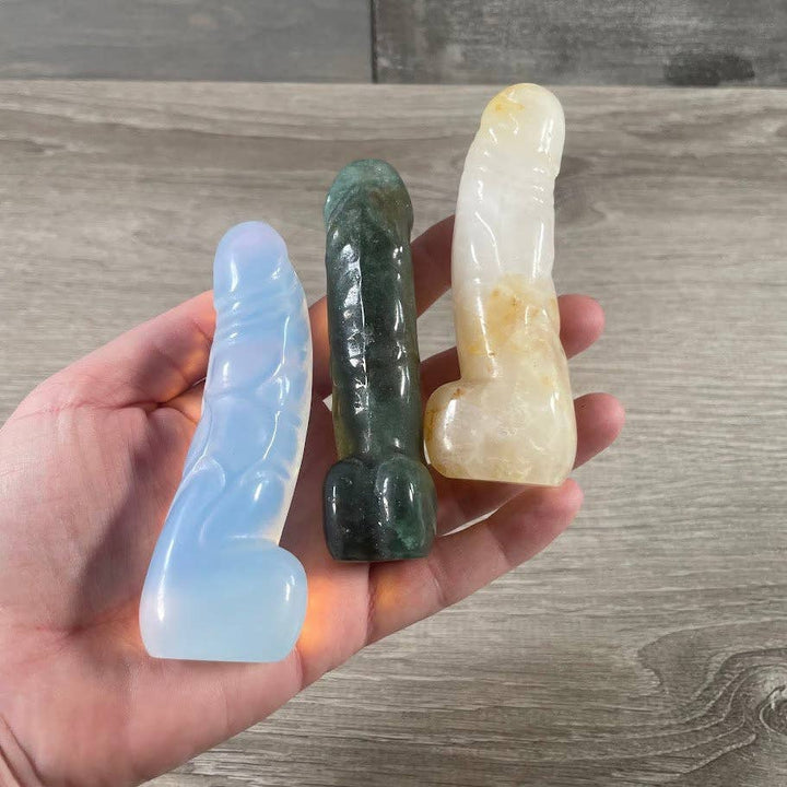 Assorted Gemstone Phallic Symbols – Crystal Carvings for Retailers and Metaphysical Shops