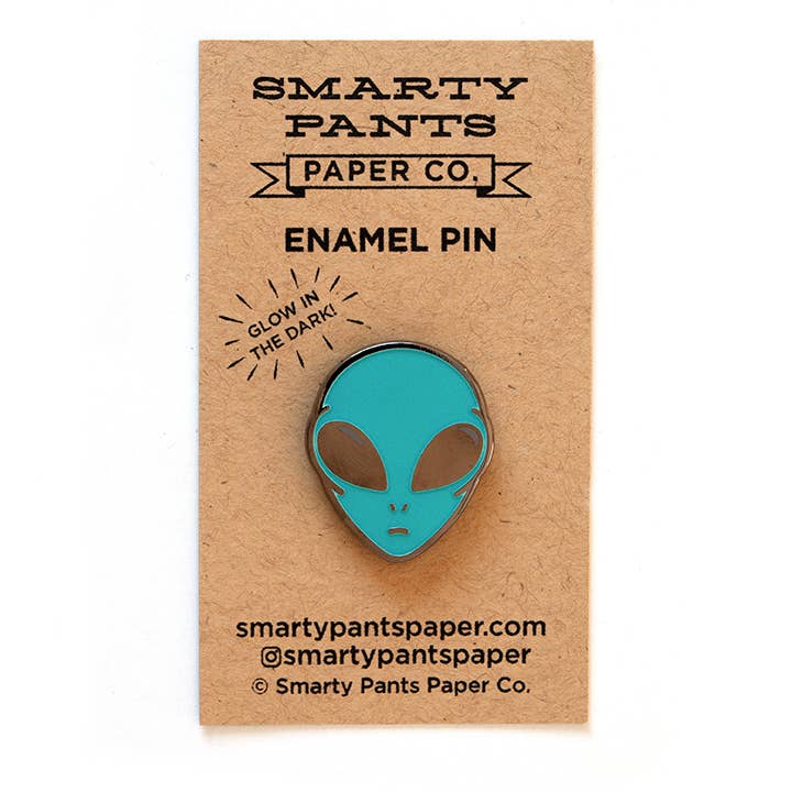 Alien Pin- Glow in the dark!