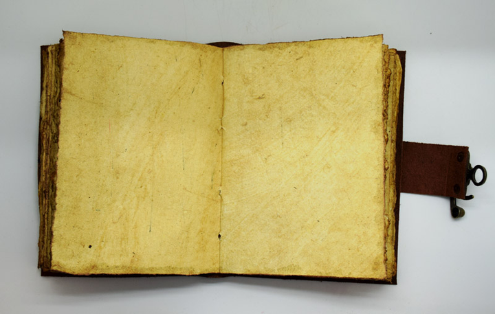 Leather Journal Tea Leaf Paper