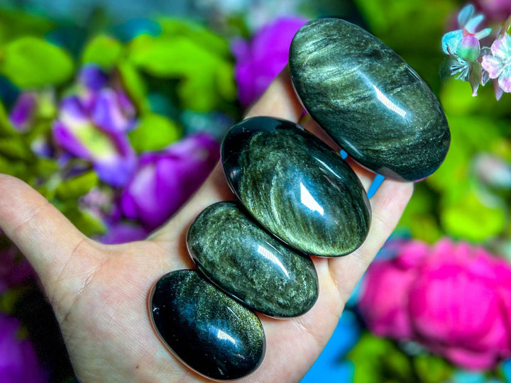 Gold Obsidian Palmstone, Wholesale Ethically Sourced Crystal