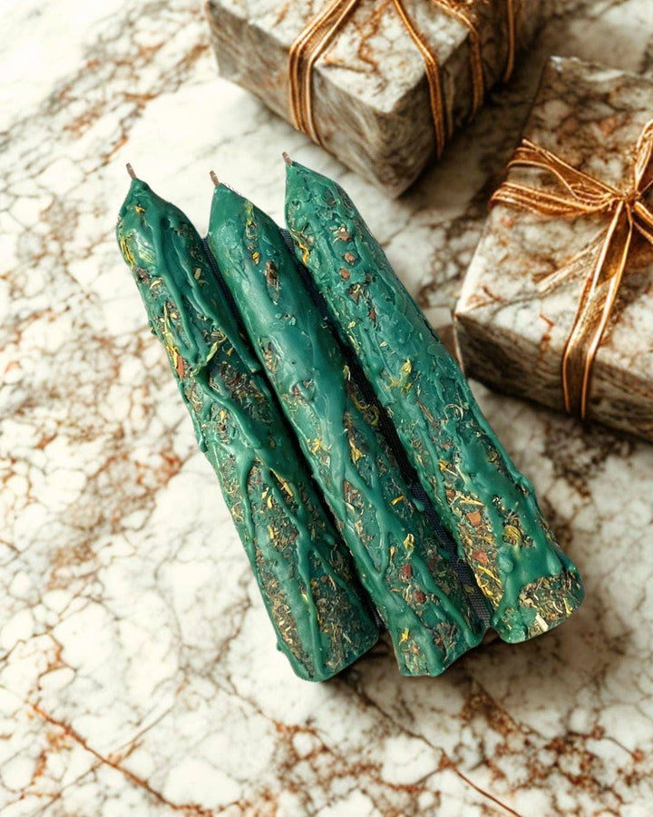 Handcrafted Prosperity Spell Candle: Abundance Manifestation