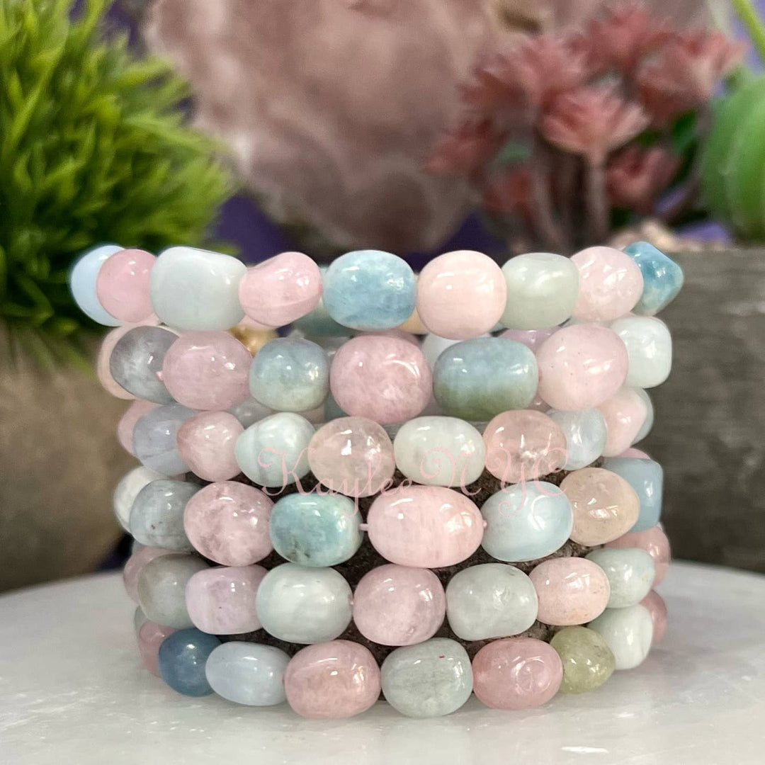 Morganite Stretch Bracelet