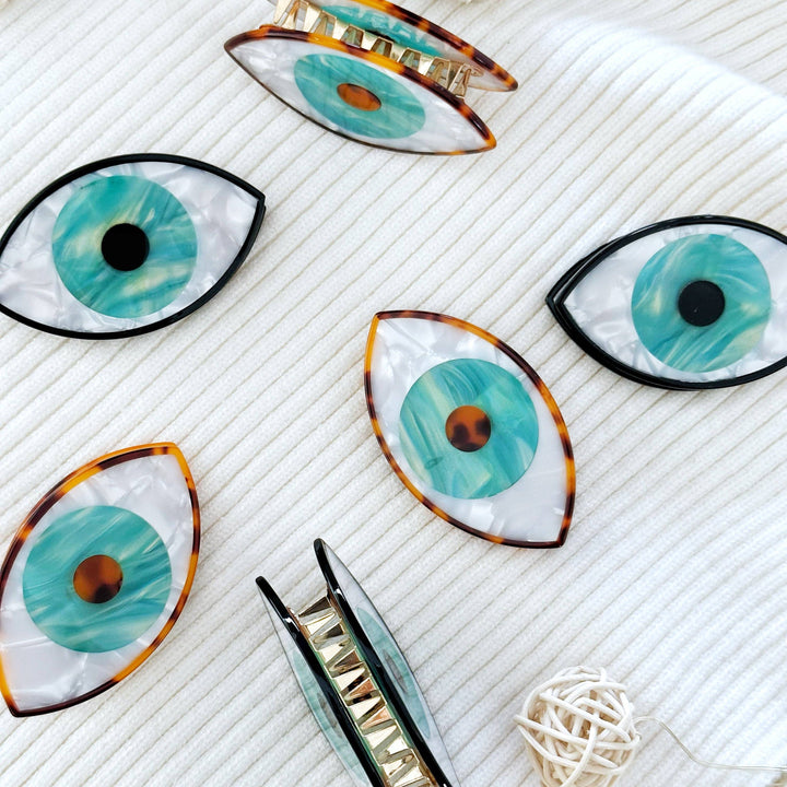 Evil Eye Hair Claw Clip