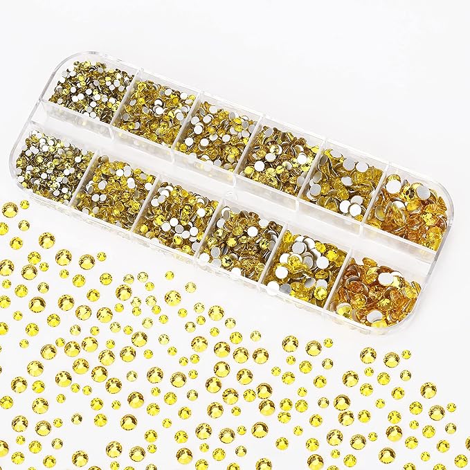 Lemon Yellow Rhinestones