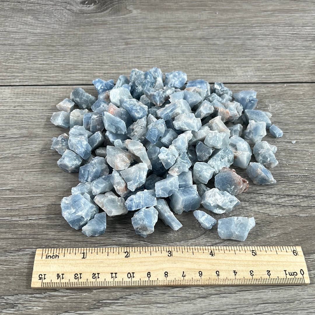 Blue Calcite Raw Tumblers