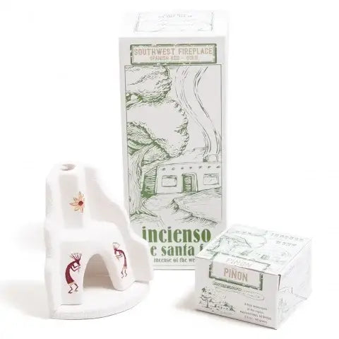 West - Wood Incense Back Flow Burner Southwest Fireplace Red