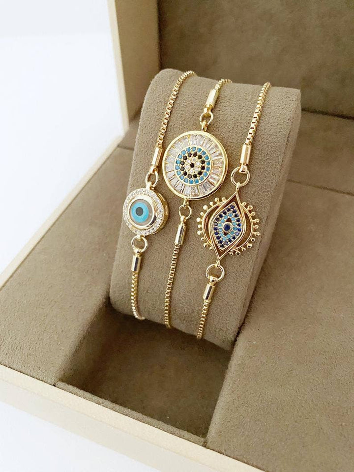 Evil Eye Adjustable Bracelet