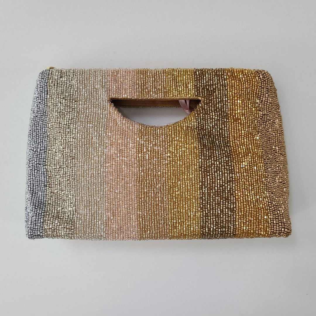 Goddess Glow Ombre Beaded Clutch