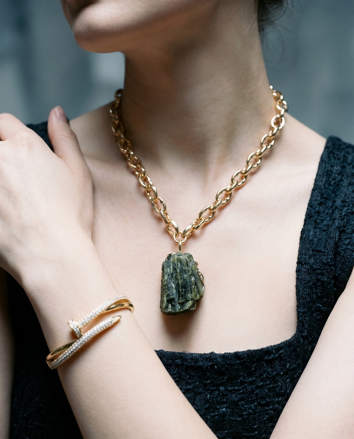 The Green Tourmaline Power Necklace