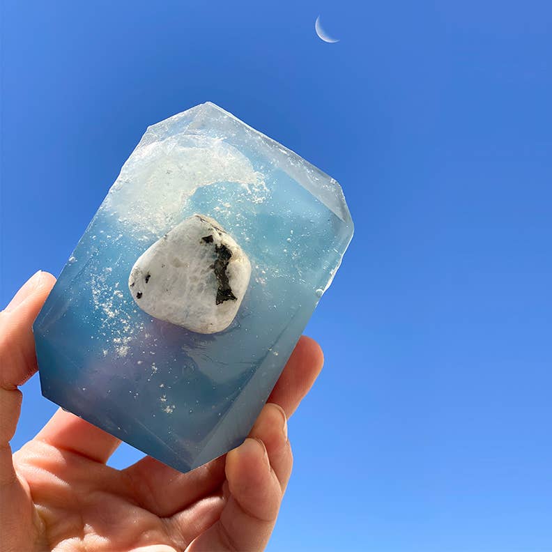 Moon Water - 7oz Natural Crystal Infused Bar Soap