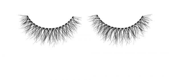 Pair of false eyelashes on a white background