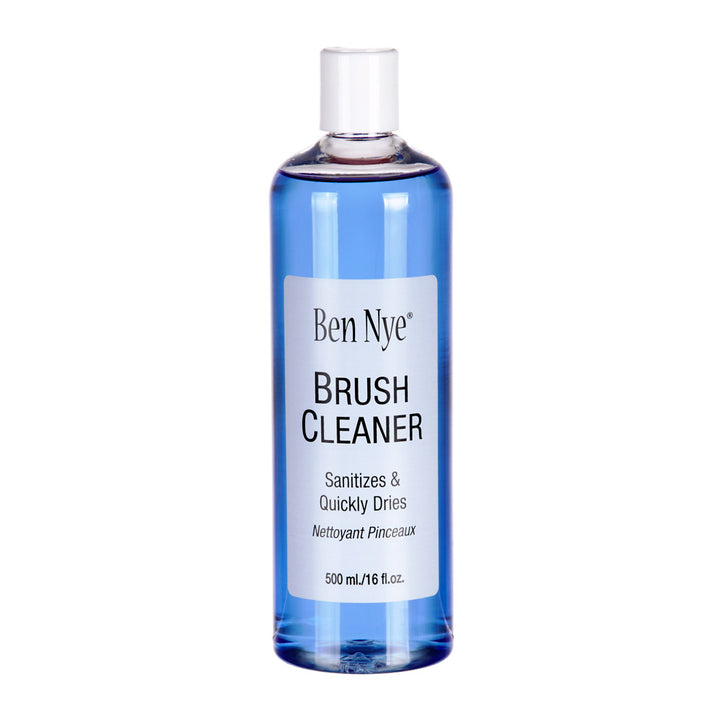 Ben Nye brush cleaner bottle on a white background