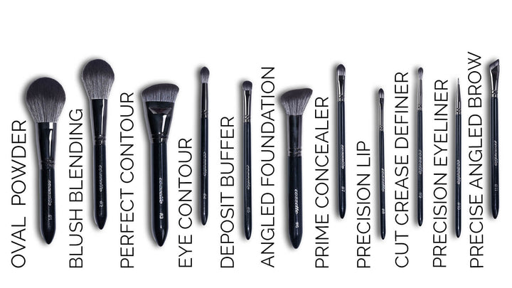 Cozzette Beauty Infinite Black Makeup Brush Set