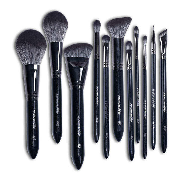 Cozzette Beauty Infinite Black Makeup Brush Set