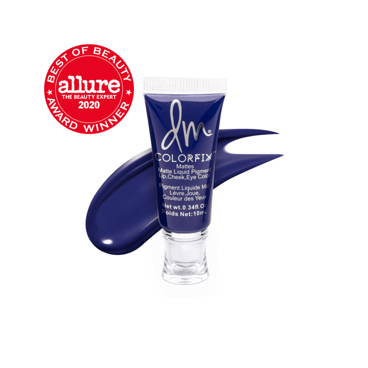 This is the Primary Blue shade of the colorfix mattes. With a blue swatch behind the bottle and the award winning certificate in the corner