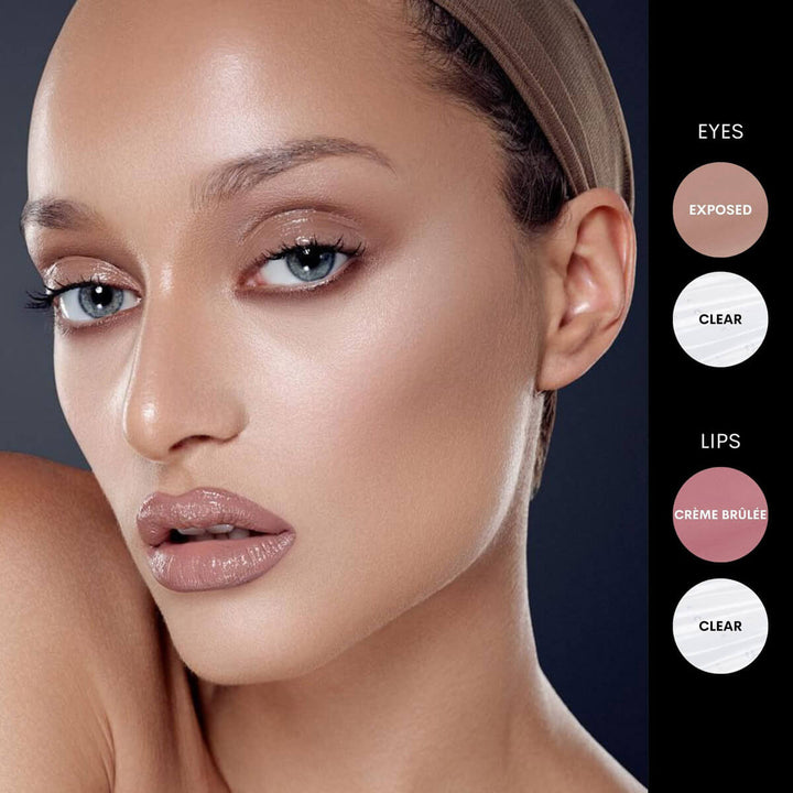 This model has the colorfix matte exposed shade on her eyes as seen in the picture. It also shows some other colorfix shades by danessa as well.